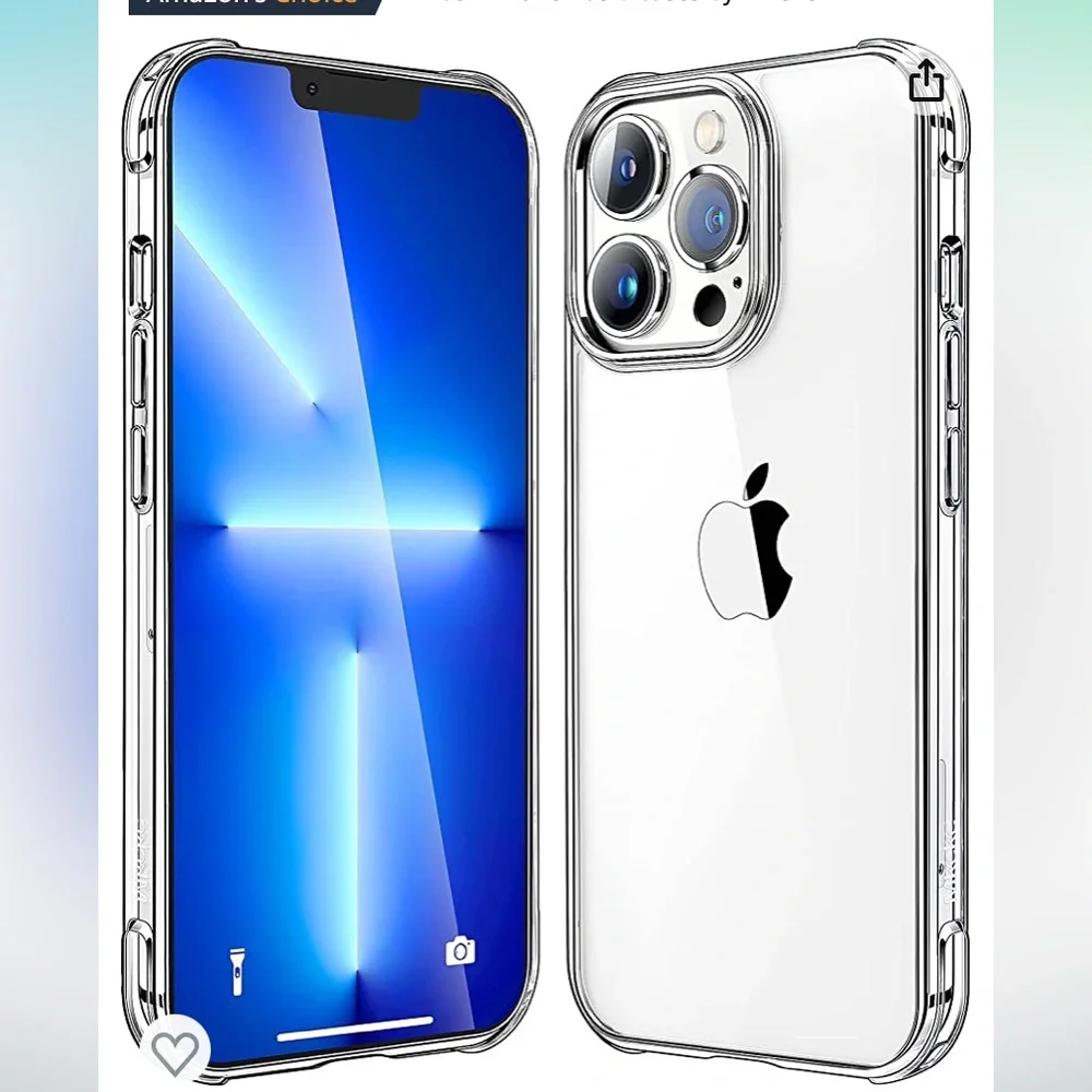 iPhone 13 Pro Slim Clear Case - Military Grade Protective Bumper - Not Yellowing - Picture 6 of 8